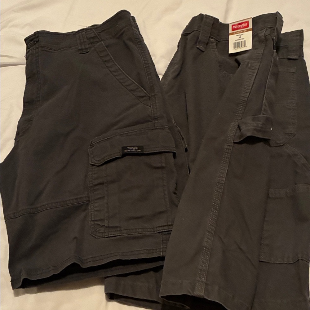 Wrangler Dark Gray Utility Shorts- 2 Pairs